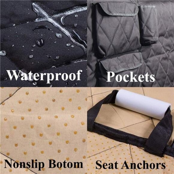 XXLExtra Wide (63”)&Extra Long(94”)with Floor Coverage Dog Seat Cover for Trucks - Picture 5 of 8